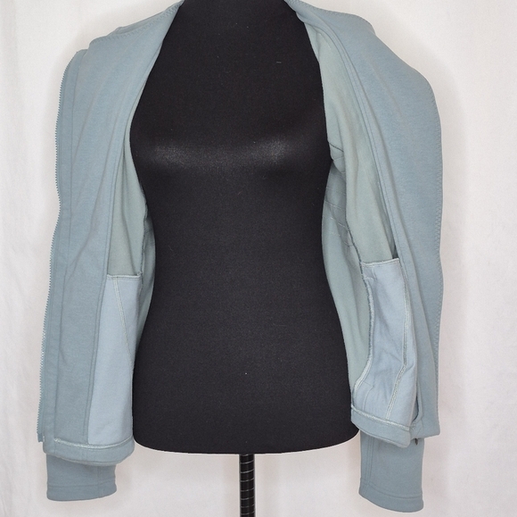 Athleta Moto Jacket w/ Asymmetric Front Zipper Moto Style Detail- Size XS - Picture 13 of 16